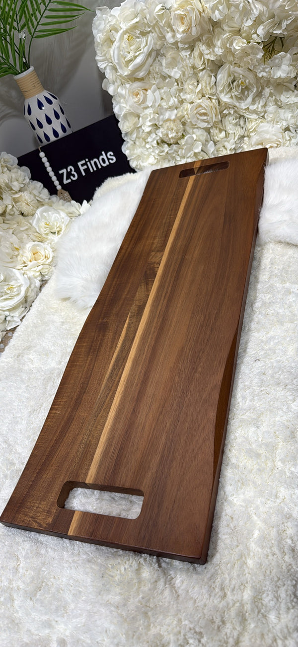 Babilonia Extra Large Acacia Serving Board — 36" Charcuterie Board with Handles │ Z3 Grade: 🟠 Inspected & Tested