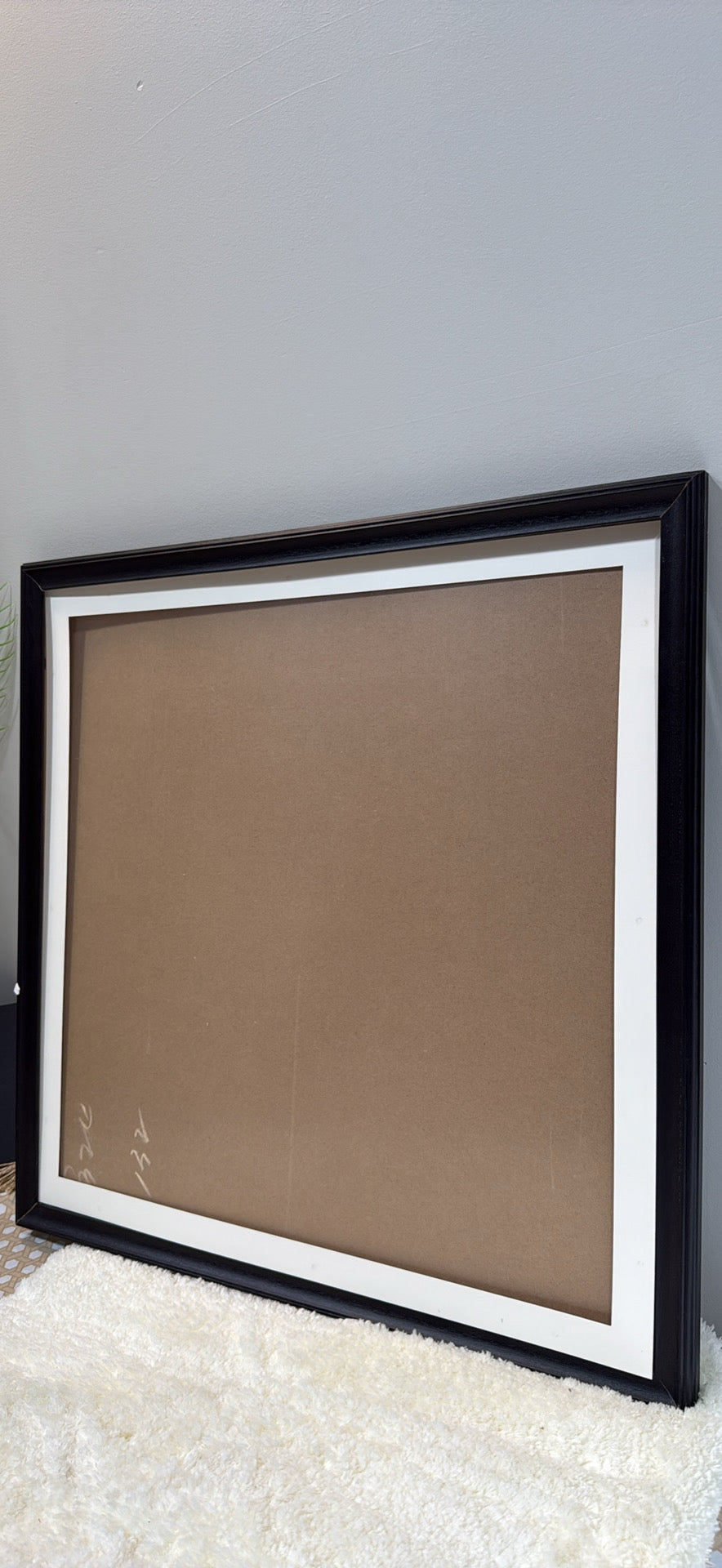 Generic Picture Frame — Black Wood-Look Frame with White Mat │ Z3 Grade: 🟢 Brand New (Sealed)
