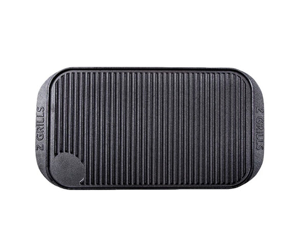 Z GRILLS Cast Iron 2-in-1 Reversible Griddle / Grill Pan — Dual-Sided Smooth + Ribbed Cooking Surface │ Z3 Grade: 🟡 Open Box – Unused