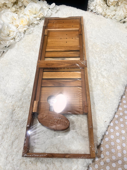 VaeFae Premium Teak Bathtub Tray │ 🟢 Z3 Grade: Brand New