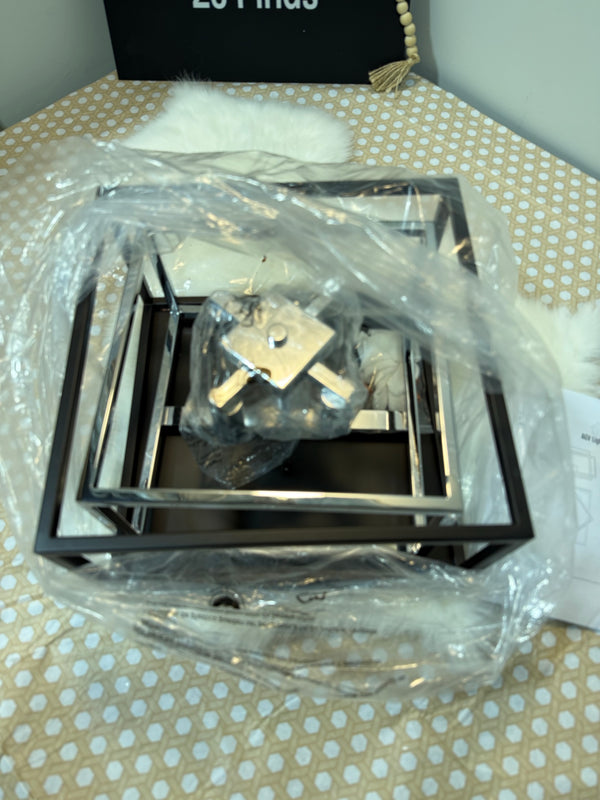ZEYU Vanity Lighting Fixture — Modern Geometric Cage Bathroom / Vanity Light │ Z3 Grade: 🟡 Open Box – Unused