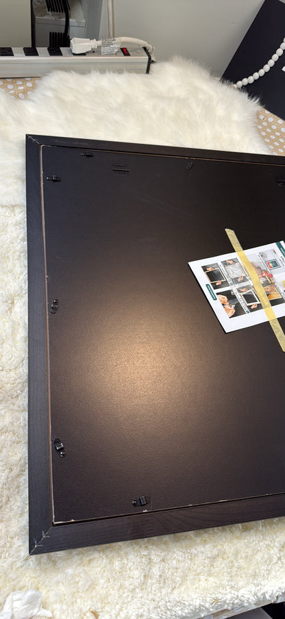 Generic Picture Frame — Black Wood-Look Frame with White Mat │ Z3 Grade: 🟢 Brand New (Sealed)