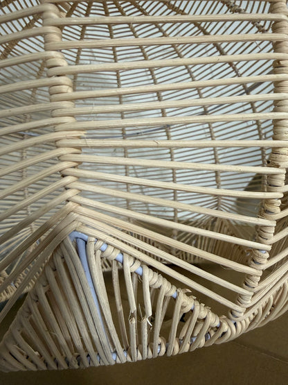 Round Rattan Pendant Light — Hand-Woven 50cm Kitchen Island Shade │ Z3 Grade: 🟢 Brand New (Sealed)