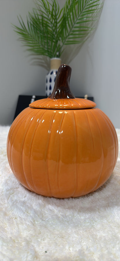 More Boos Please Pumpkin Ceramic Beverage Dispenser — Glossy Halloween Drink Jug with Spigot │ Z3 Grade: 🟡 Open Box – Unused