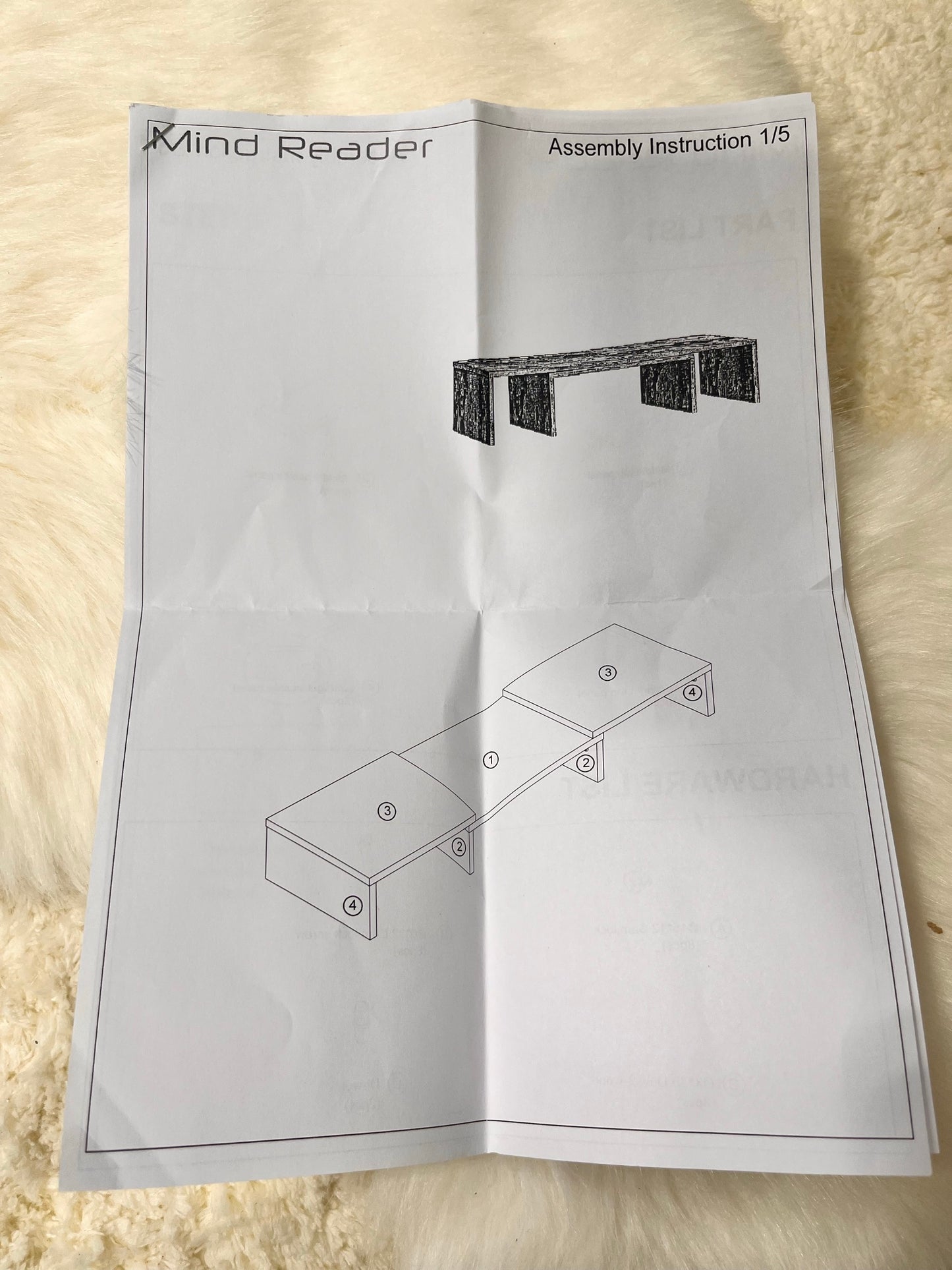 Mind Reader Dual Monitor Stand │ 🟤 Z3 Grade: Value – Parts Missing