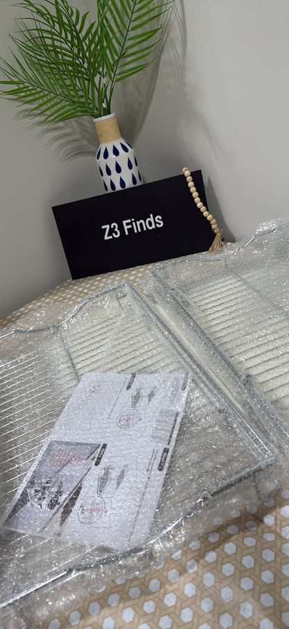 Fulgente 2-Tier Pull Out Cabinet Organizer — Chrome Wire Slide-Out Storage │ Z3 Grade: 🟢 Brand New (Sealed)