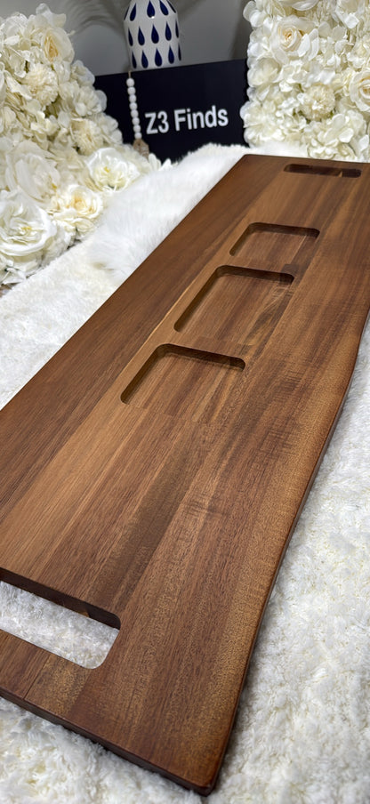 Babilonia Extra Large Acacia Serving Board — 36" Charcuterie Board with Handles │ Z3 Grade: 🟠 Inspected & Tested