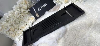 Expandable Bathtub Caddy Tray — Adjustable Bath Board with Phone & Accessory Slots │ Z3 Grade: 🟡 Open Box – Unused