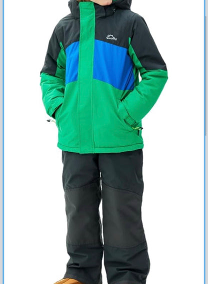 Smonty Kids Snow Suit — Insulated Waterproof Ski Jacket & Pants Set │ Z3 Grade: 🟢 Brand New (Sealed)