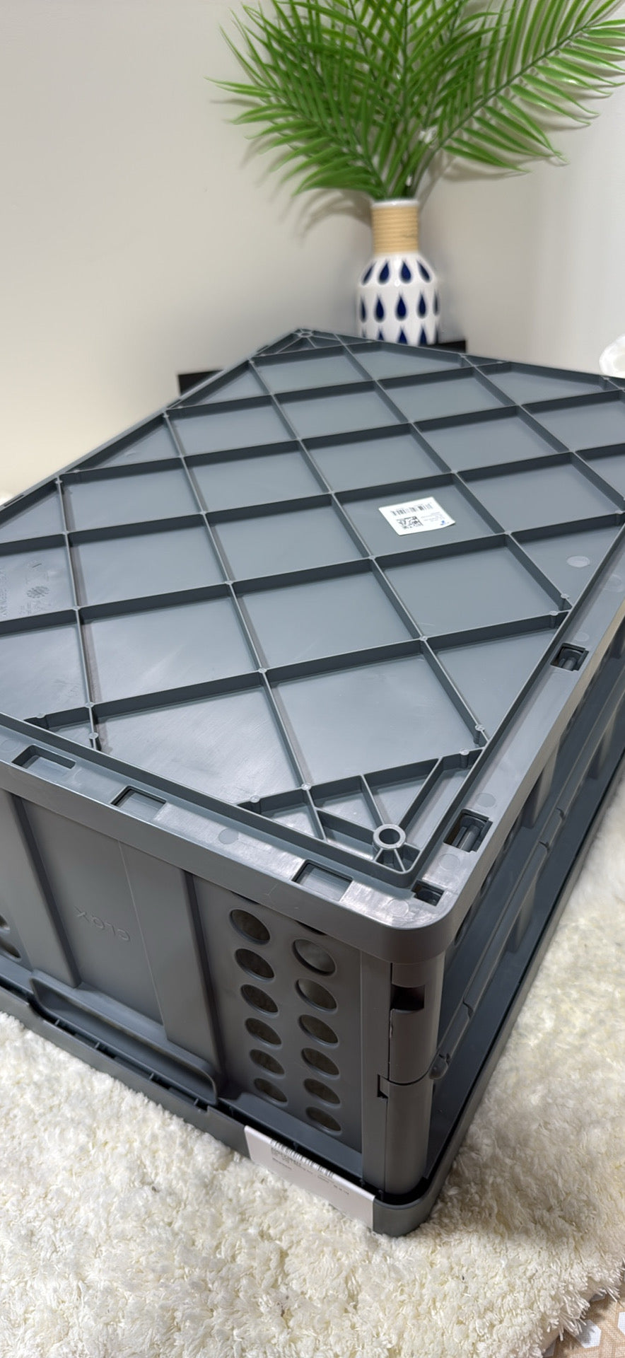 Clax crate folding box  basket 48 qt │ 🟤 Z3 Grade: Value – Cosmetic Damage