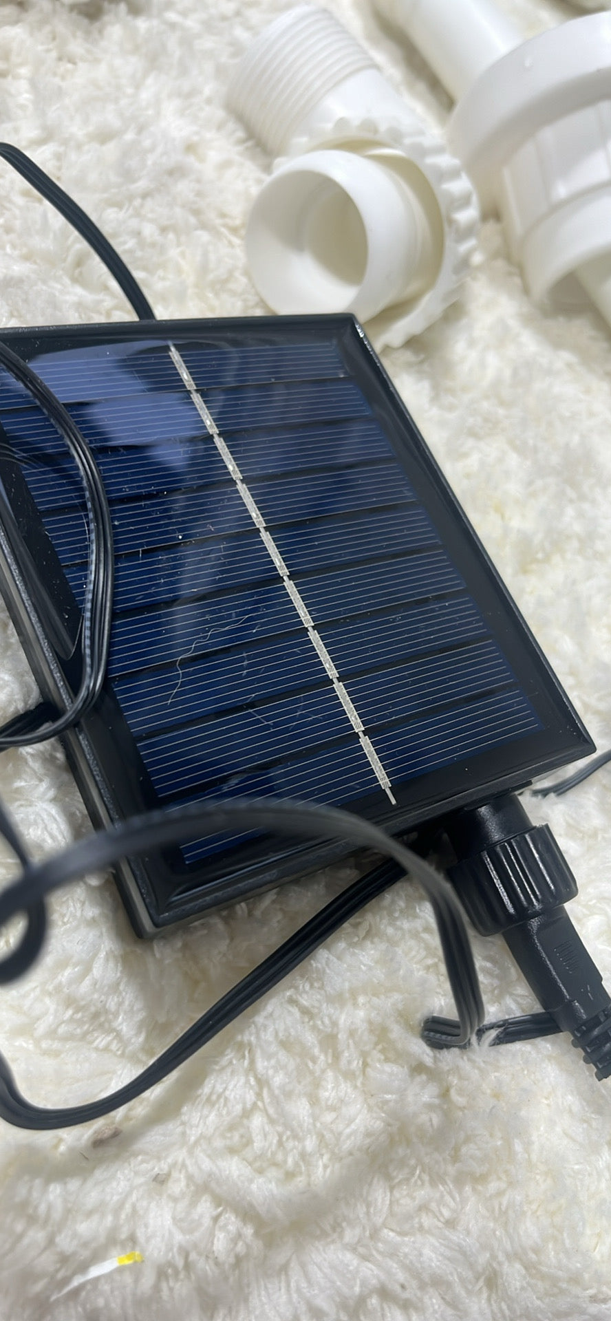 Solar LED Water Fountain Pump Kit with Multiple Nozzles │ 🟡 Z3 Grade: Open Box – Lightly Used