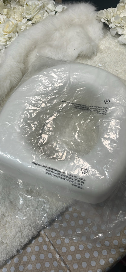HealthSmart Raised Toilet Seat Riser 5in (522-1508-1901, White) │ 🟡 Z3 Grade: Open Box – Unused