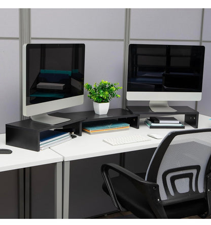 Mind Reader Dual Monitor Stand │ 🟤 Z3 Grade: Value – Parts Missing