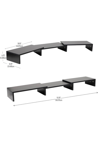Mind Reader Dual Monitor Stand │ 🟤 Z3 Grade: Value – Parts Missing