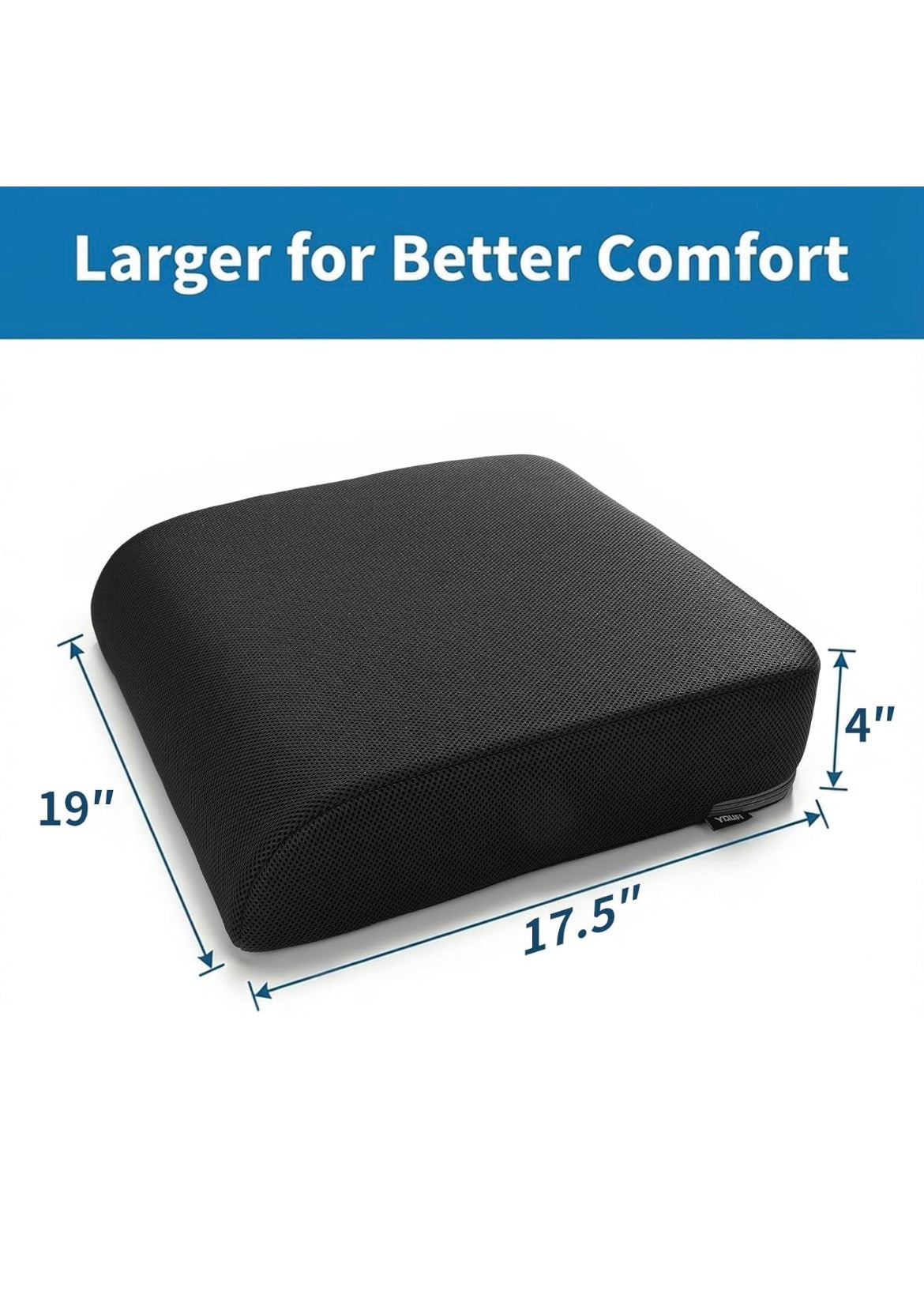 Extra Thick Gel & Memory Foam Seat Cushion │ 🟡 Z3 Grade: Open Box – Unused