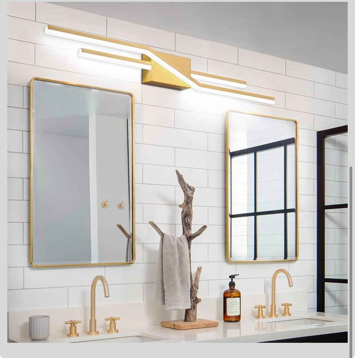 SOLFART 40" LED Bathroom Vanity Light – Brushed Gold │ 🟡 Z3 Grade: Open Box – Unused