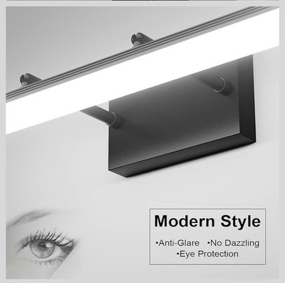 Aipsun 31.5" LED Vanity Bathroom Light – Adjustable Modern Black │ 🟡 Z3 Grade: Open Box – Unused