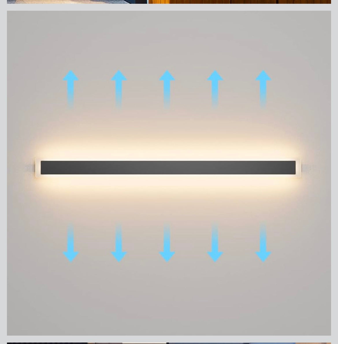 Aipsun LED Outdoor Wall Light – 39.4" Black │ 🟡 Z3 Grade: Open Box – Unused