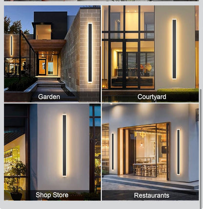 Aipsun LED Outdoor Wall Light – 39.4" Black │ 🟡 Z3 Grade: Open Box – Unused