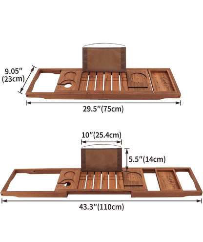 VaeFae Premium Teak Bathtub Tray │ 🟢 Z3 Grade: Brand New