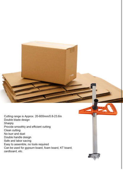 Drywall Cutting Tool / Gypsum Board Cutter – Adjustable 20mm–600mm │ 🟡 Z3 Grade: Open Box – Unused