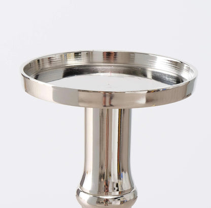 WHW Amara 43" Silver Lantern Candle Holder │ 🟡 Z3 Grade: Open Box – Unused