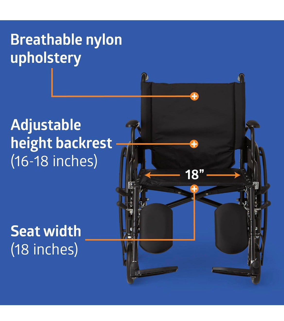 Guardian K4 Lightweight Transport Chair – 18" Seat Width │ 🟢 Z3 Grade: Brand New