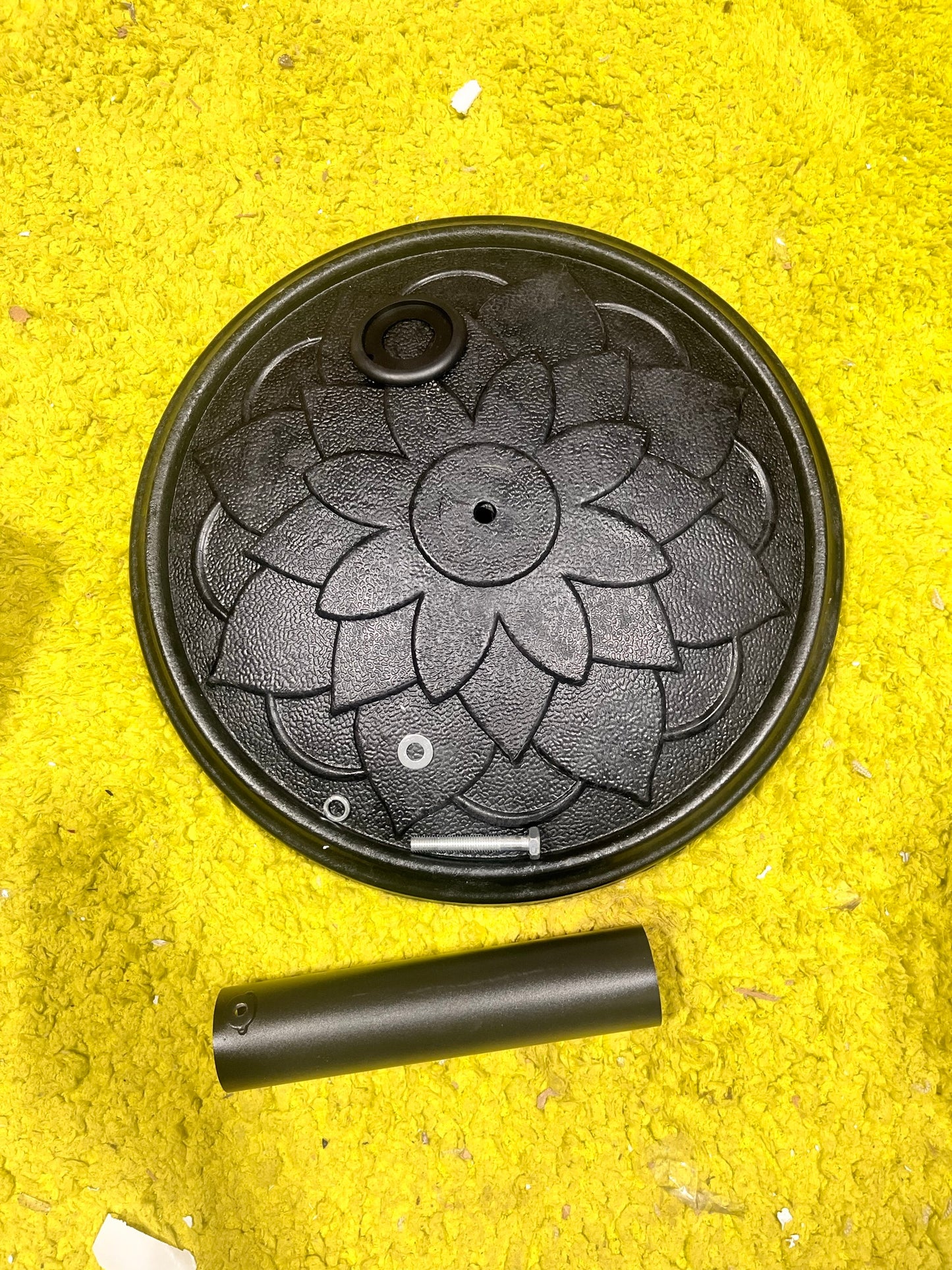 Outsunny Round Patio Umbrella Base – 26 lbs Resin, Black │ 🟠 Z3 Grade: Inspected & Tested