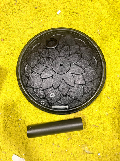 Outsunny Round Patio Umbrella Base – 26 lbs Resin, Black │ 🟠 Z3 Grade: Inspected & Tested