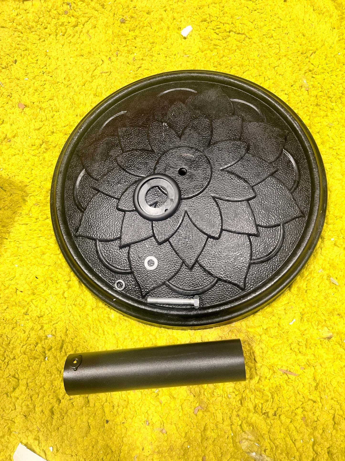 Outsunny Round Patio Umbrella Base – 26 lbs Resin, Black │ 🟠 Z3 Grade: Inspected & Tested