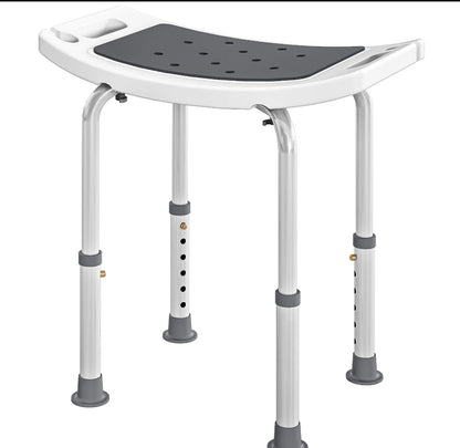 HOMCOM Adjustable Shower/Bath Chair (713-052V00GY, Grey) │ 🟡 Z3 Grade: Open Box – Unused