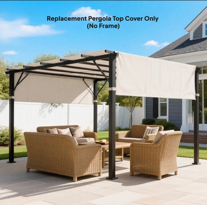 Outsunny Pergola Replacement Canopy 2-Pack (84C-492V00KK, Khaki, 10x10) │ 🟡 Z3 Grade: Open Box – Unused