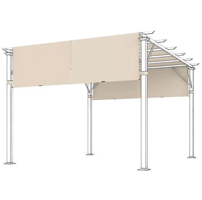 Outsunny Pergola Replacement Canopy 2-Pack (84C-492V00KK, Khaki, 10x10) │ 🟡 Z3 Grade: Open Box – Unused