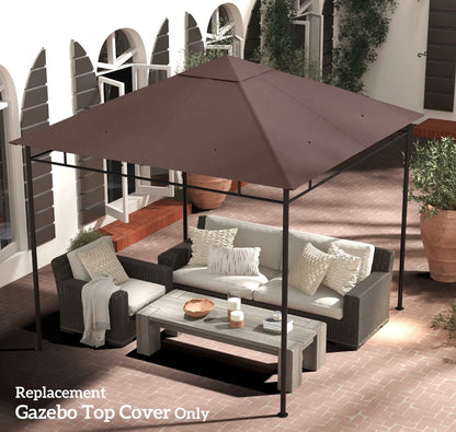 Outsunny 10x10 Gazebo Canopy Replacement Top (84C-141CF, Coffee) │ 🟡 Z3 Grade: Open Box – Unused