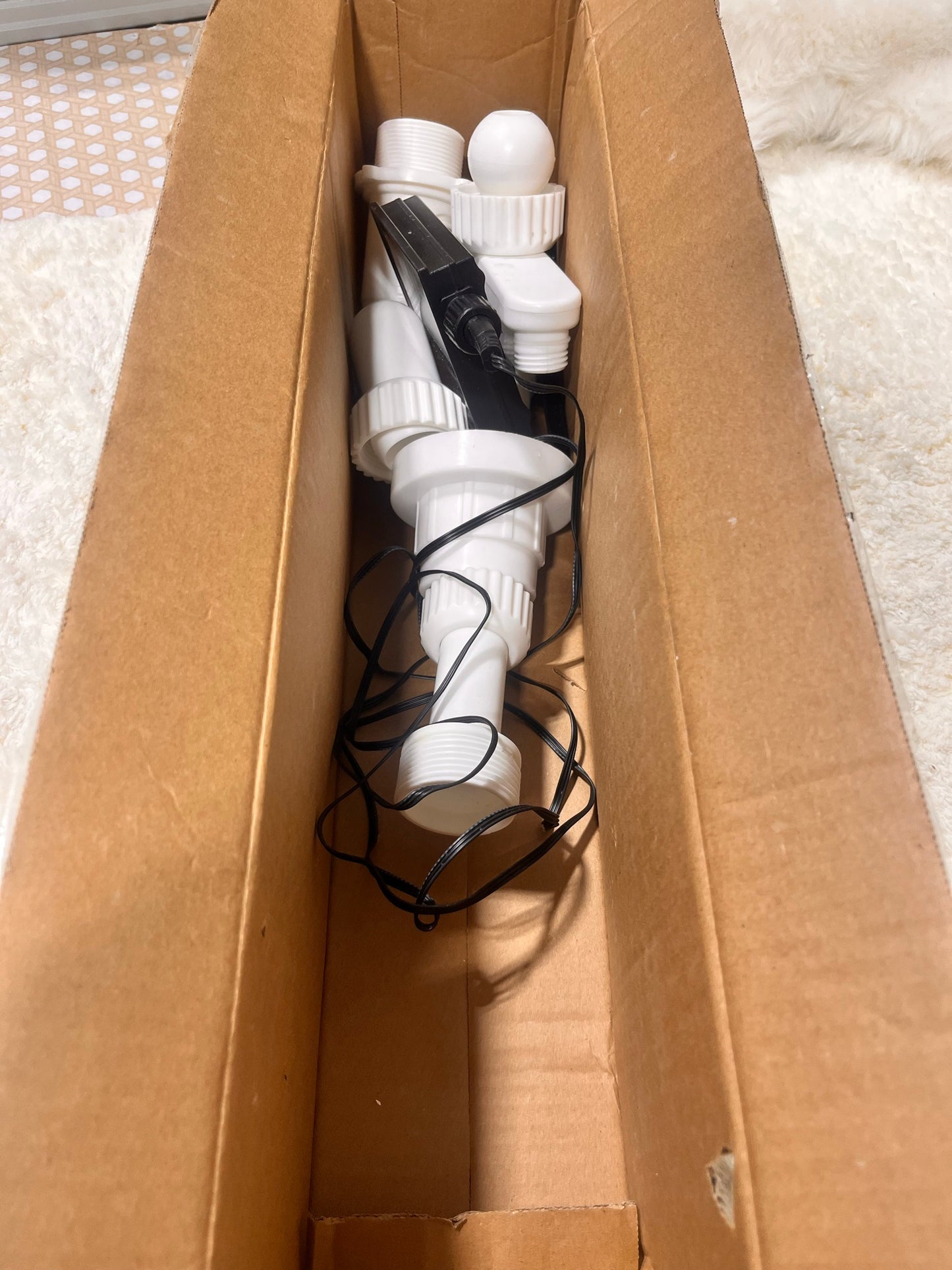Solar LED Water Fountain Pump Kit with Multiple Nozzles │ 🟡 Z3 Grade: Open Box – Lightly Used