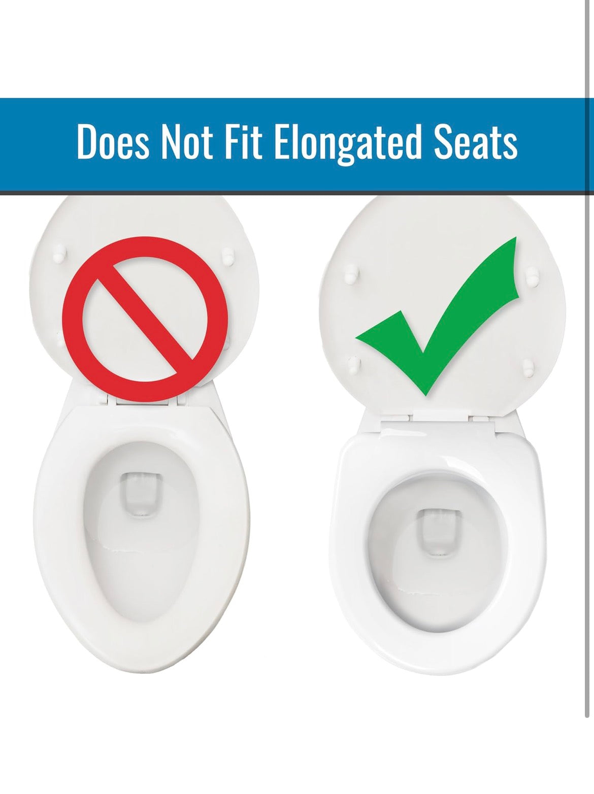HealthSmart Raised Toilet Seat Riser 5in (522-1508-1901, White) │ 🟡 Z3 Grade: Open Box – Unused
