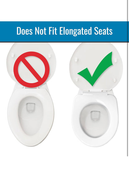 HealthSmart Raised Toilet Seat Riser 5in (522-1508-1901, White) │ 🟡 Z3 Grade: Open Box – Unused