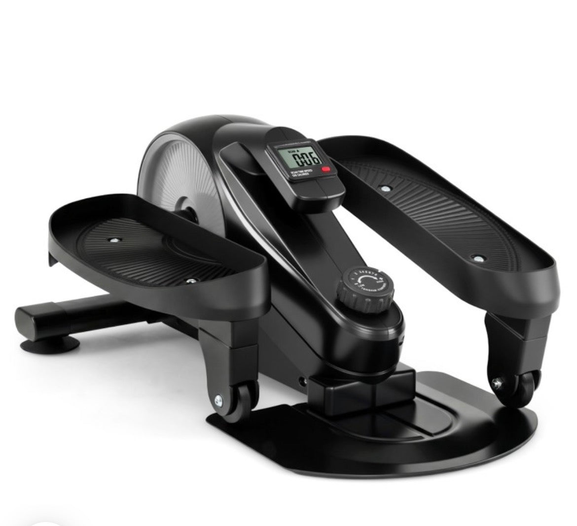 Costway Under Desk Elliptical Pedal Exerciser SP38634 Silver │ 🟡 Z3 Grade: Open Box – Lightly Used