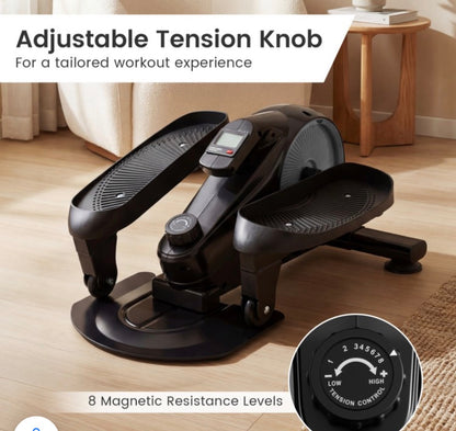 Costway Under Desk Elliptical Pedal Exerciser SP38634 Silver │ 🟡 Z3 Grade: Open Box – Lightly Used