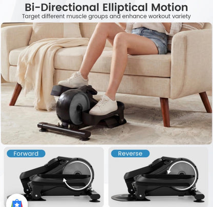 Costway Under Desk Elliptical Pedal Exerciser SP38634 Silver │ 🟡 Z3 Grade: Open Box – Lightly Used