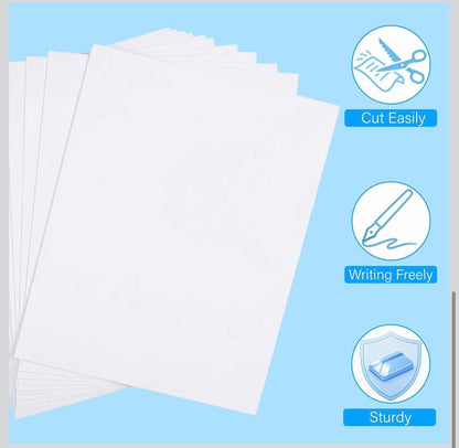 White Poster Board 24x36 250GSM - 27 Sheets │ 🟡 Z3 Grade: Open Box – Unused