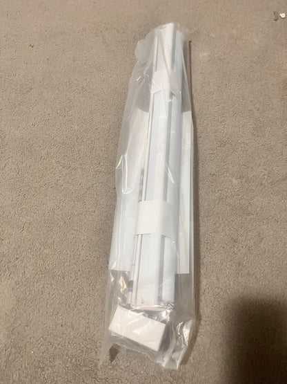 Cordless Zebra Roller Blind 20x72 White Dual Layer │ 🟢 Z3 Grade: Brand New (Sealed)