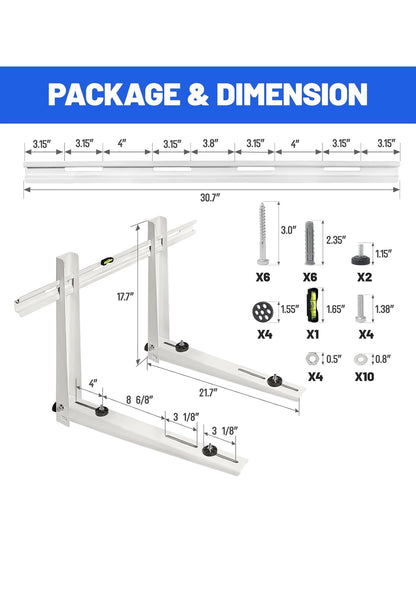 Mini Split Wall Mounting Bracket 9000-36000 BTU │ 🟠 Z3 Grade: Inspected & Tested