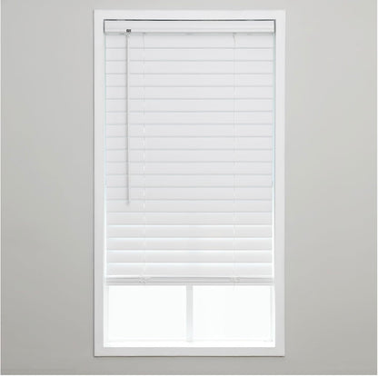 Eclipse White Vinyl Blinds – 44.5" W × 48" L │ 🟡 Z3 Grade: Open Box – Unused