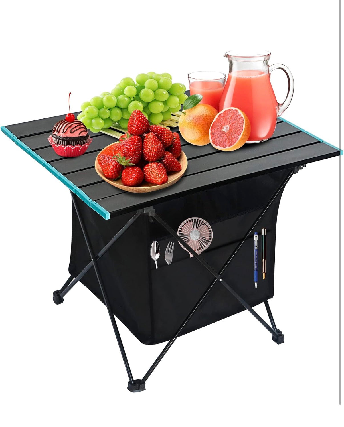 Portable Camping Table with Storage Bag & Carry Bag │ 🟡 Z3 Grade: Open Box – Unused