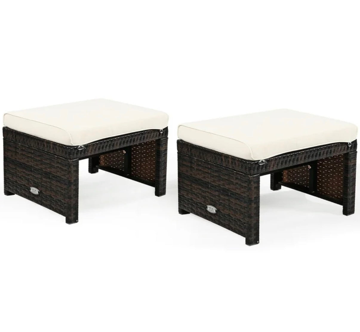 Patiojoy 2pc wicker dark brown │ 🟡 Z3 Grade: Open Box – Unused