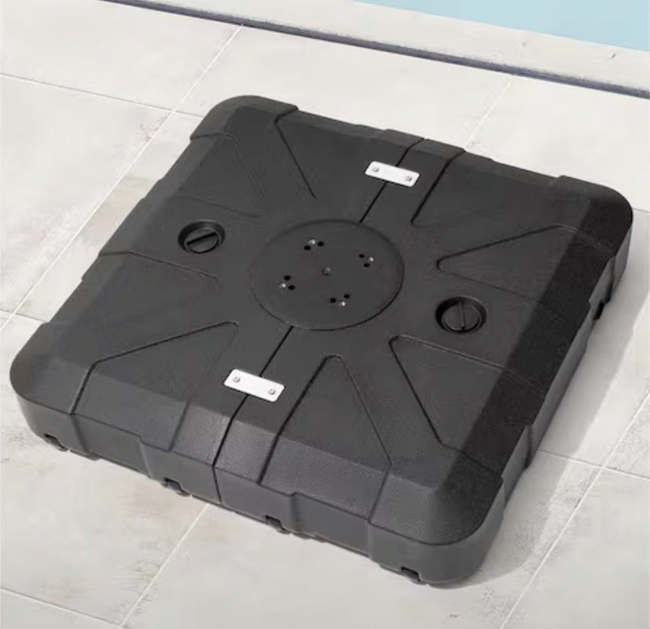 Cantilever Umbrella Base, Square Water/Sand Fillable, Black (Model UB024-2024), Z3-01102, illustration, not our exact unit