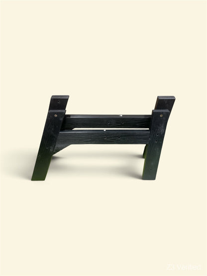 YITAHOME Outdoor Chaise Lounge with Arms, Black Wood-Grain, Z3-01109, view 4