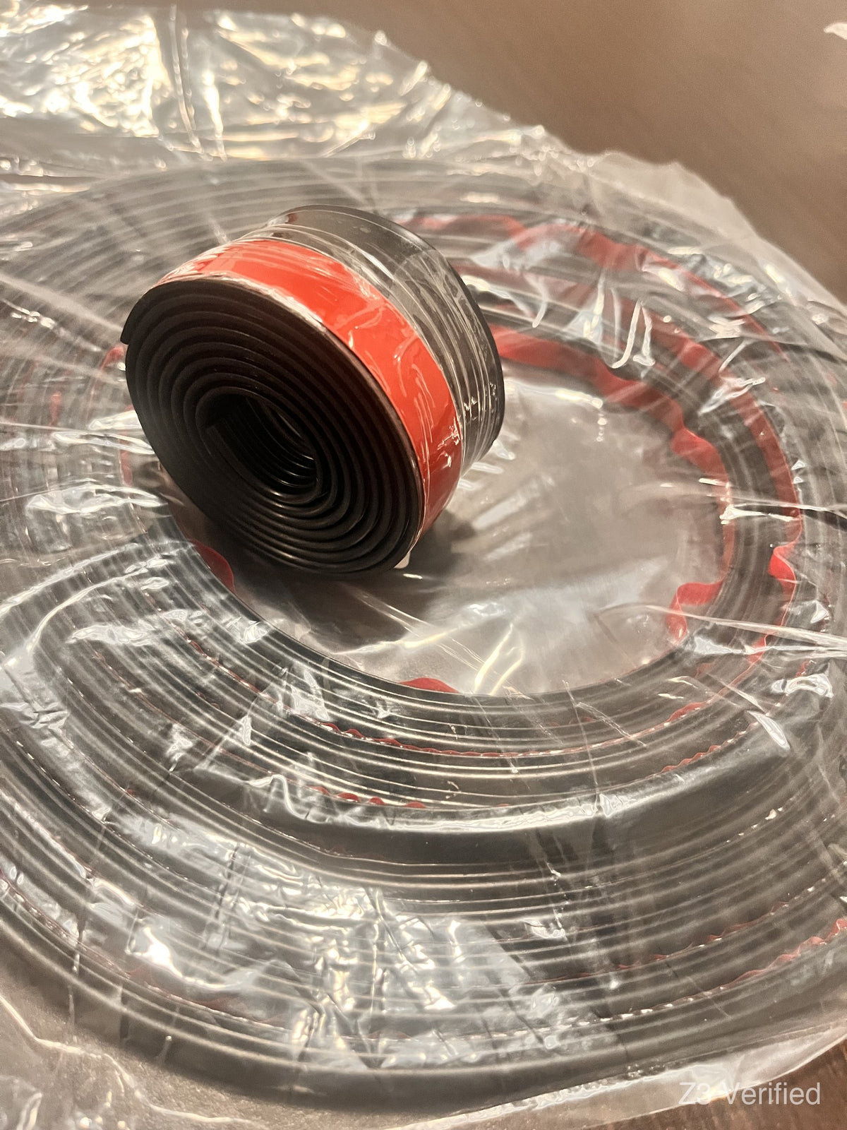 Self-Adhesive Rubber Seal Strip, 20 ft Roll, Black (Door, Window, Car), Z3-01115, view 2