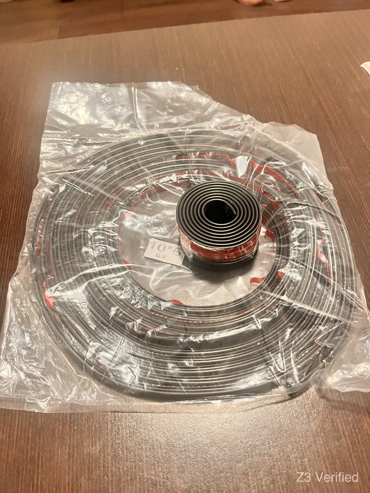 Self-Adhesive Rubber Seal Strip, 20 ft Roll, Black (Door, Window, Car), Z3-01115, view 3